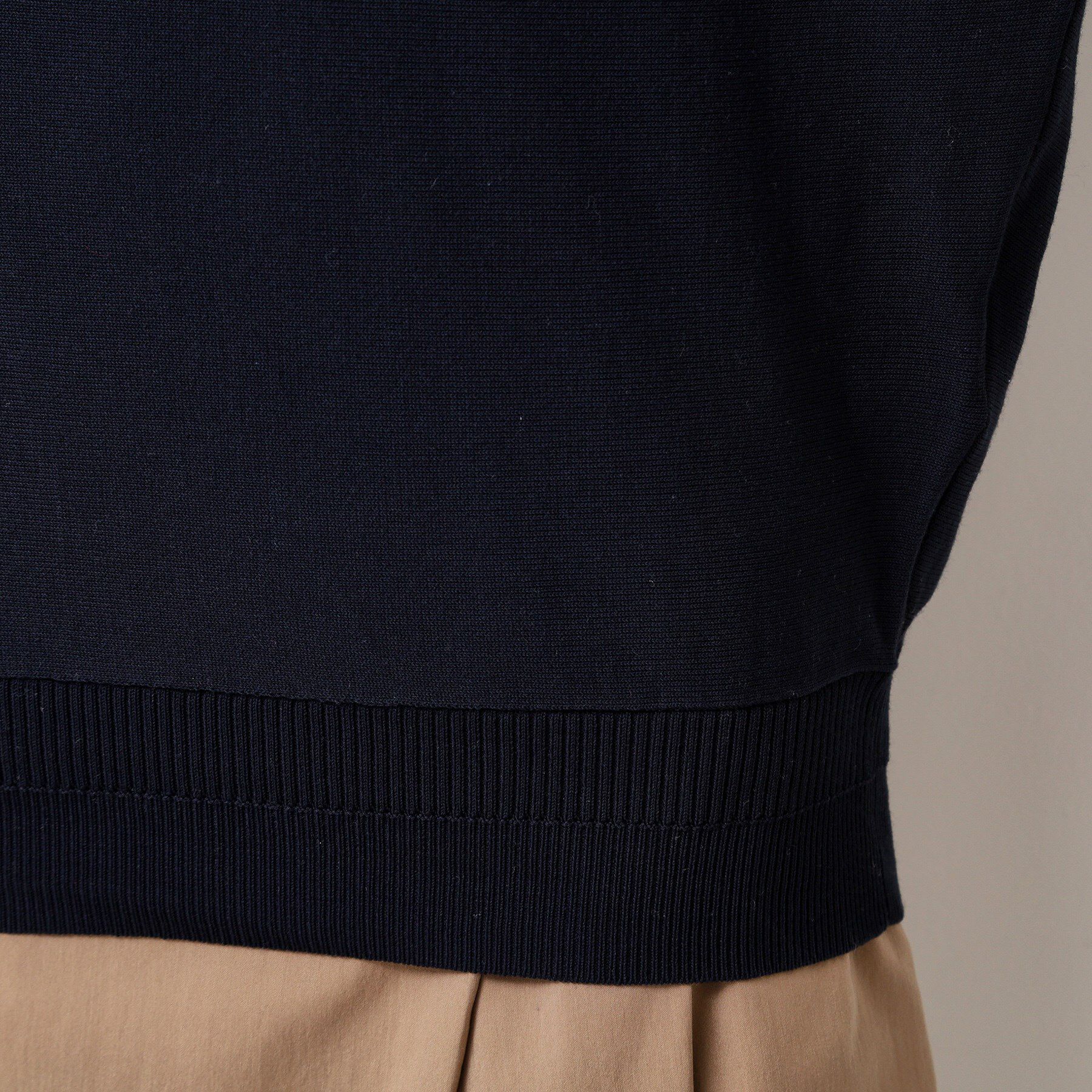 Dessin「【選べる7色展開・洗える】後ろボタンニットプルオーバー七分袖（XS～L）」|ニット・セーター|