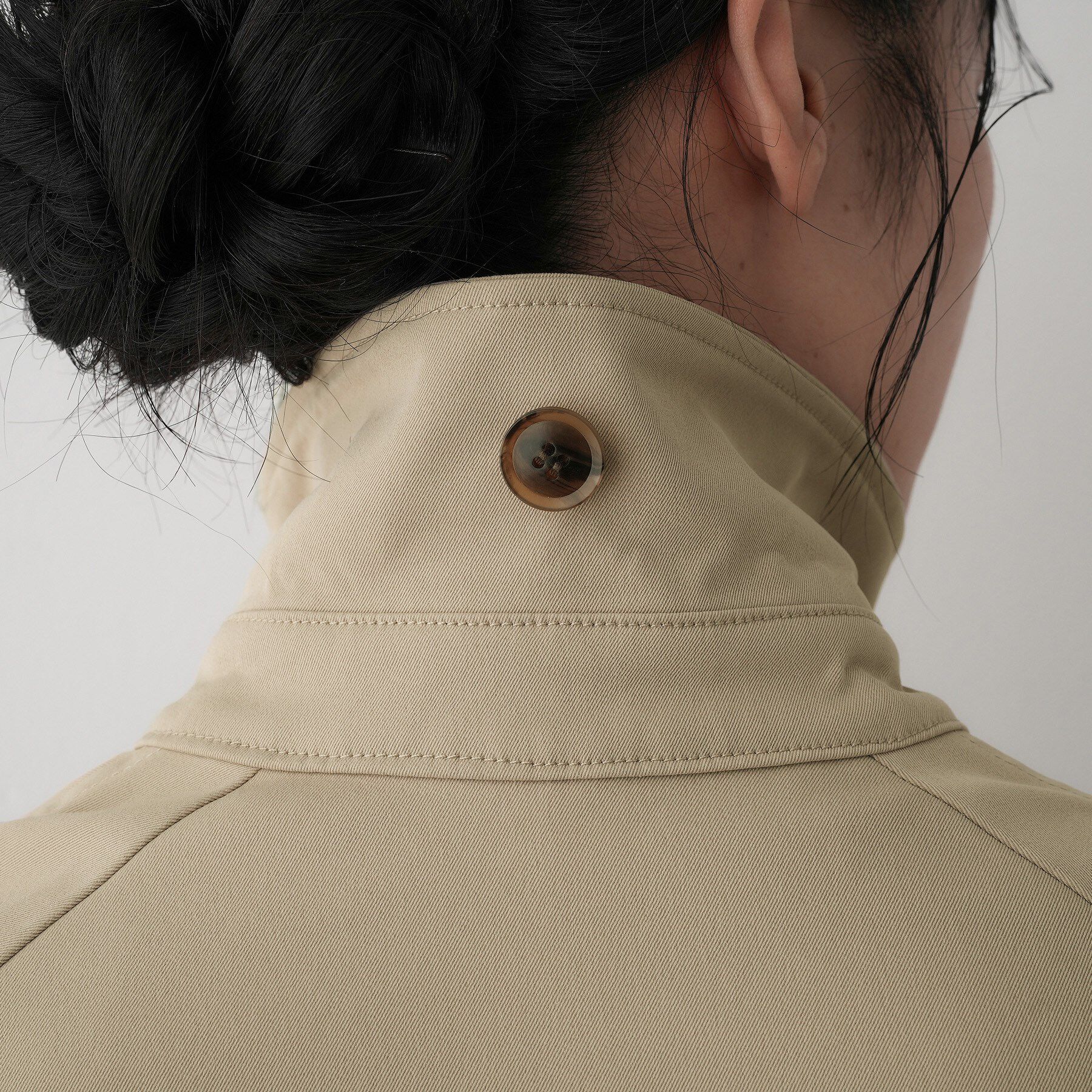 Dessin「【撥水・洗える】スタンドカラートレンチジャケット」|トレンチコート|