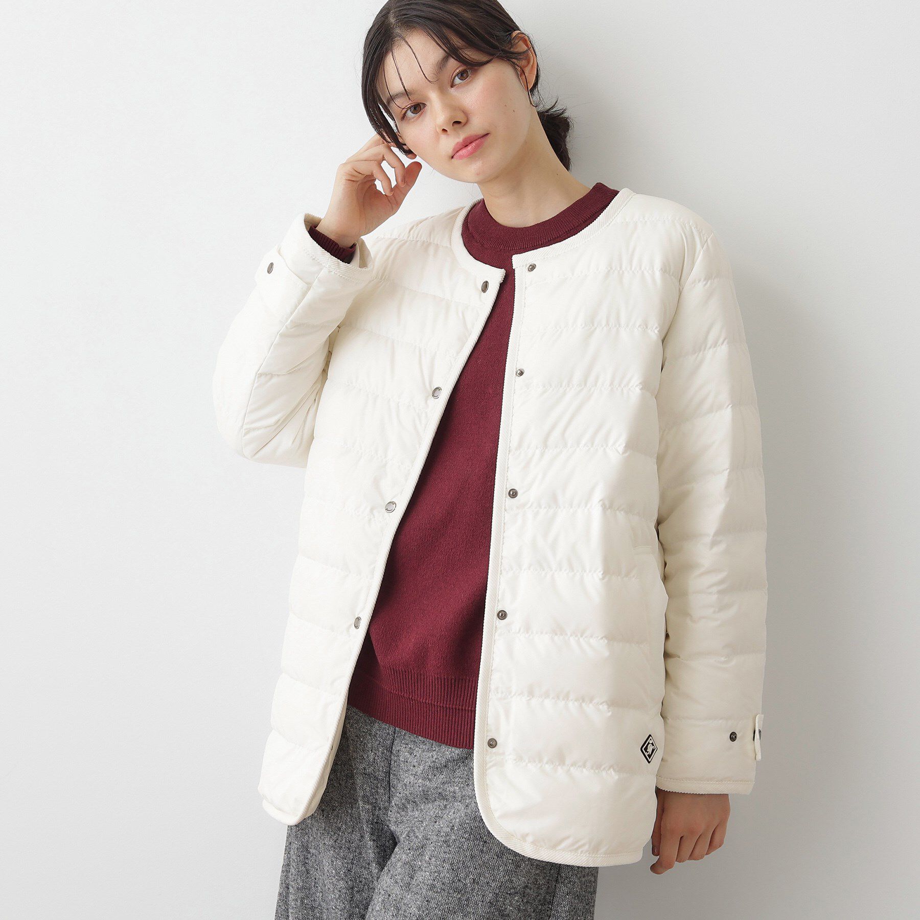 Dessin「【撥水・2WAY】ミュラーダウンコートミドル丈」|ダウン|アイボリー(004)