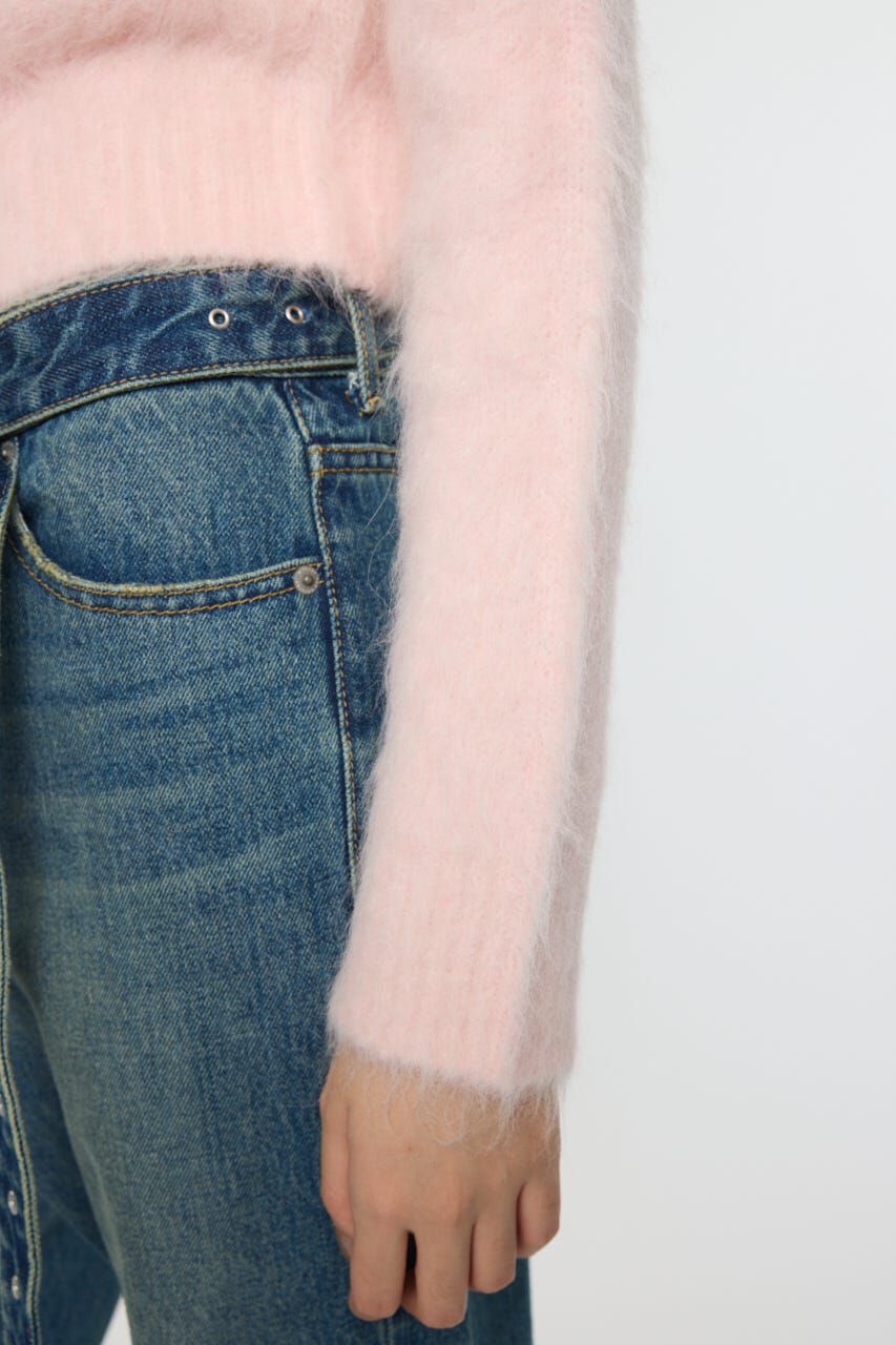 MOUSSY「FRONT RIBBON カーディガン」|ニット・セーター|