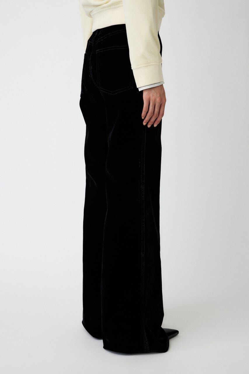 MOUSSY「VELVET LONG LEG フレア」|デニム|