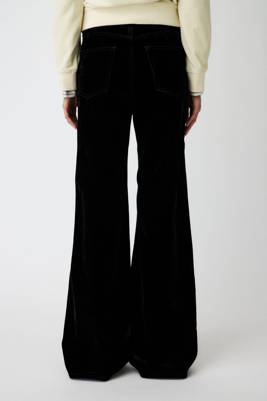 MOUSSY「VELVET LONG LEG フレア」|デニム|
