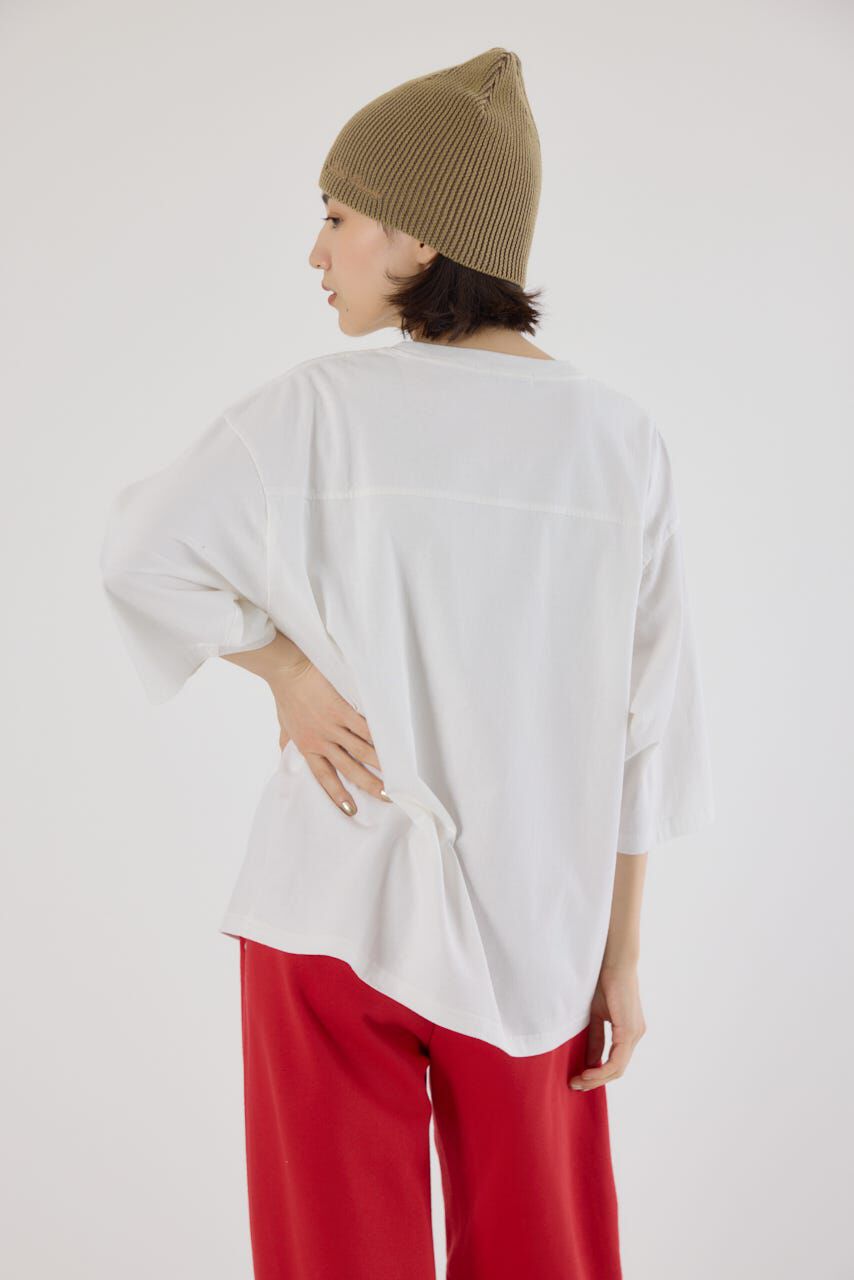 RODEO CROWNS「メッセージ5分袖Tシャツ」|Tシャツ・カットソー|