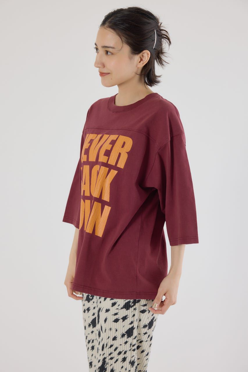 RODEO CROWNS「メッセージ5分袖Tシャツ」|Tシャツ・カットソー|