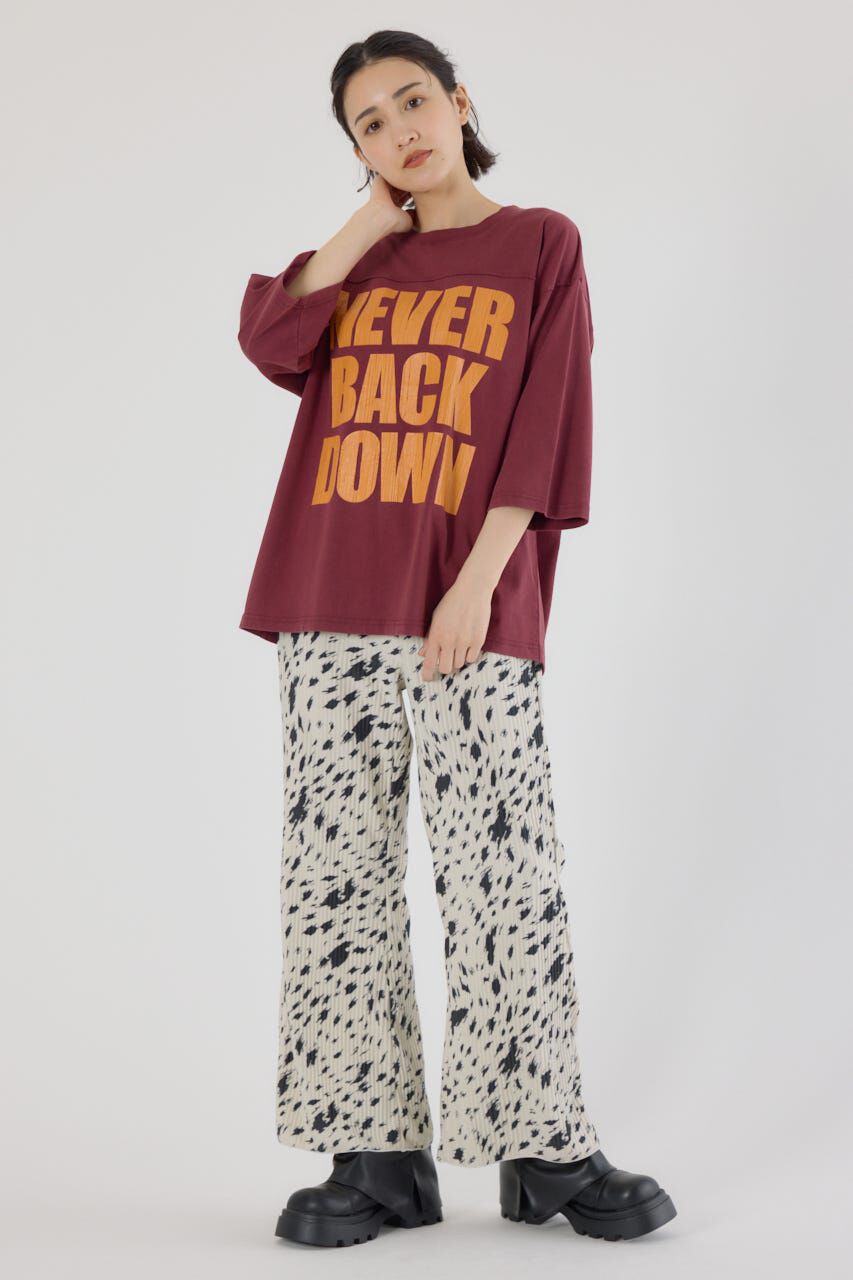 RODEO CROWNS「メッセージ5分袖Tシャツ」|Tシャツ・カットソー|