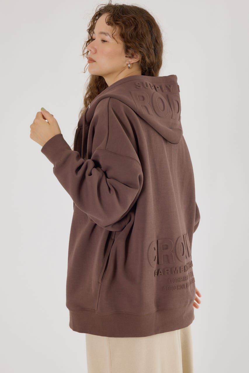 RODEO CROWNS「エンボスBIG ZIPパーカー」|パーカー|