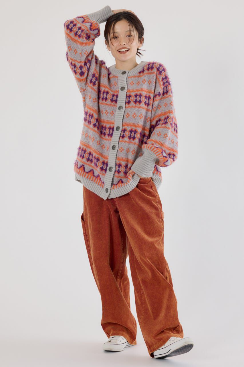 RODEO CROWNS「NEON NORDICニットカーディガン」|カーディガン|