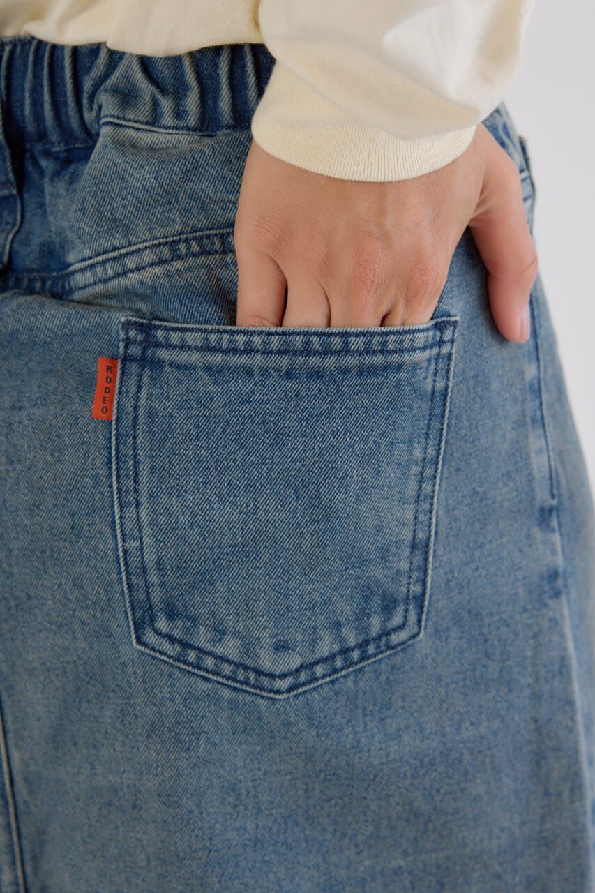 RODEO CROWNS「カーブデニムマキシスカート」|スカート|