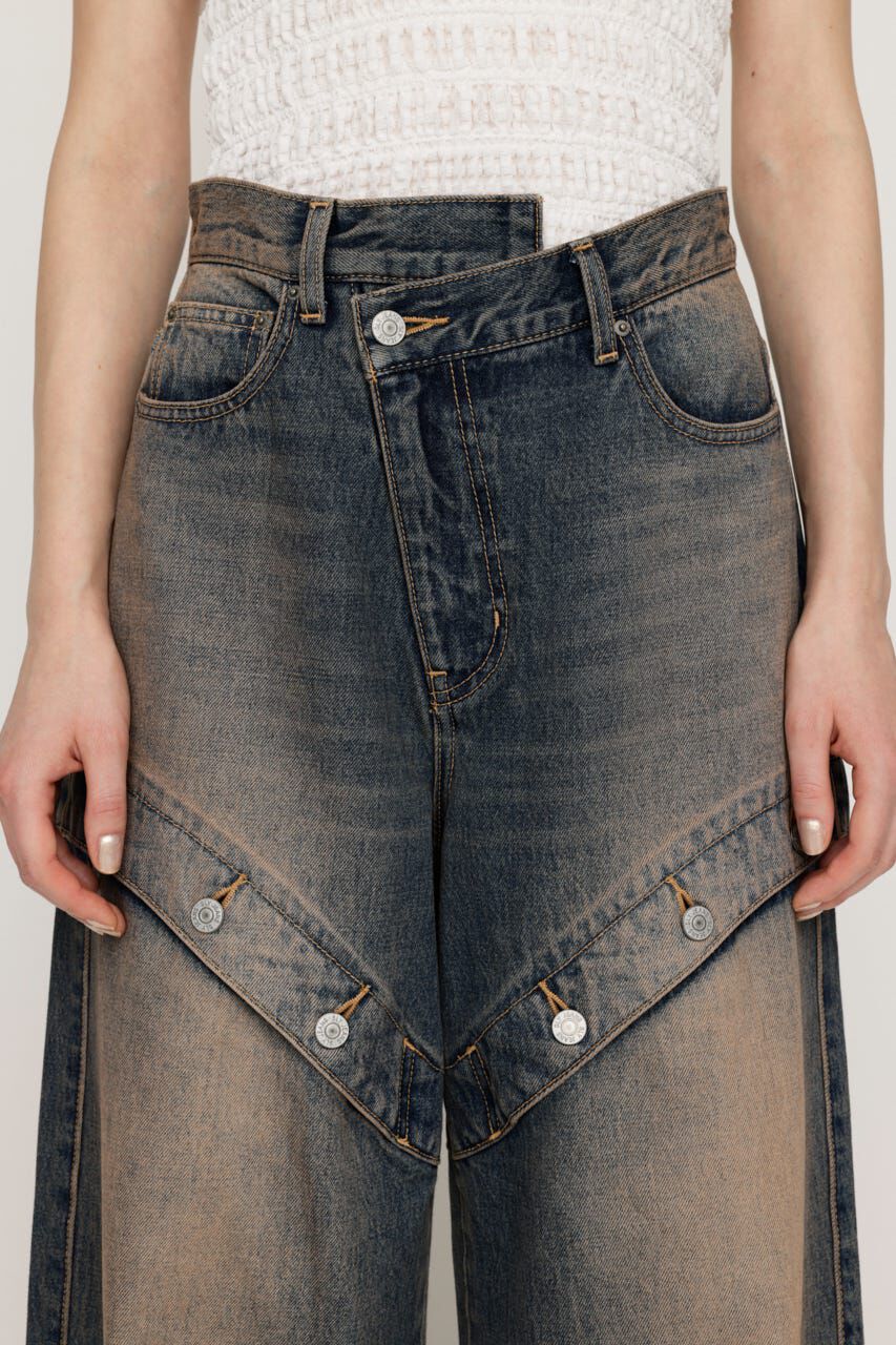 SLY「J／W SIDE OPEN STRAIGHT パンツ」|デニム|