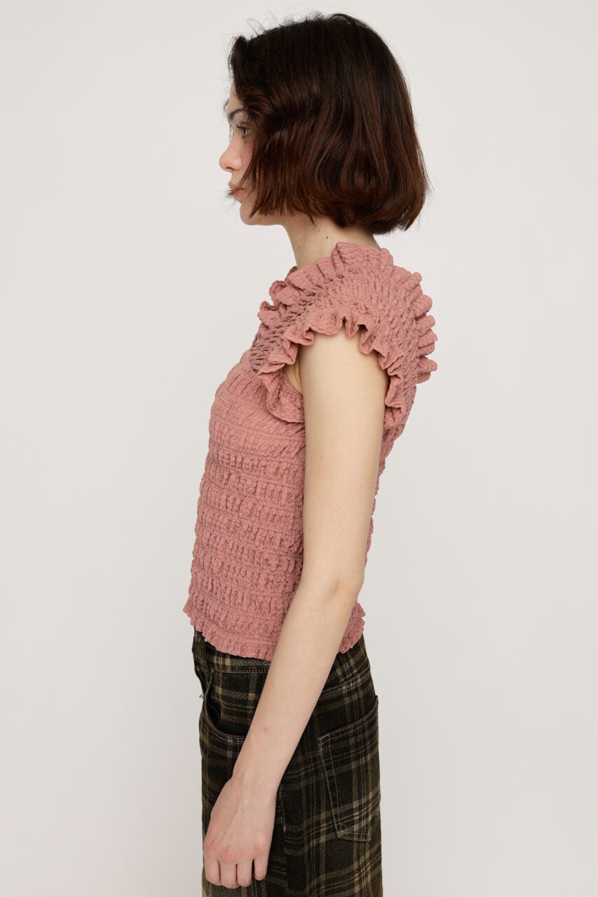 SLY「SHEER SHIRRING BUSTIER トップス」|その他|