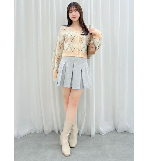 dazzlin「アーガイルオーバーニットトップス」|カーディガン|