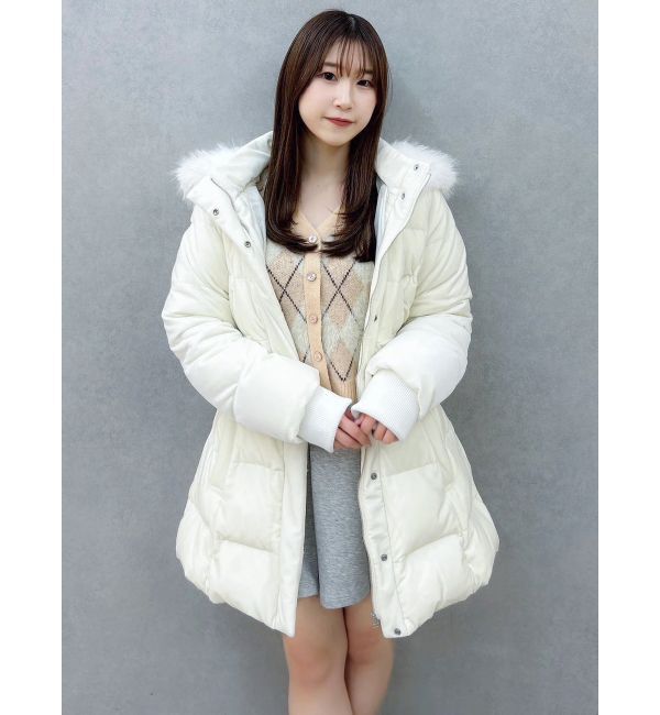 dazzlin「アーガイルオーバーニットトップス」|カーディガン|