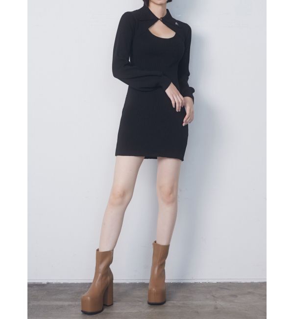 EMODA「ボレロレイヤードニットワンピース」|ワンピース|
