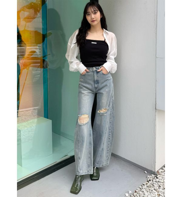 MURUA「マットシアーシャツ」|シャツ・ブラウス|