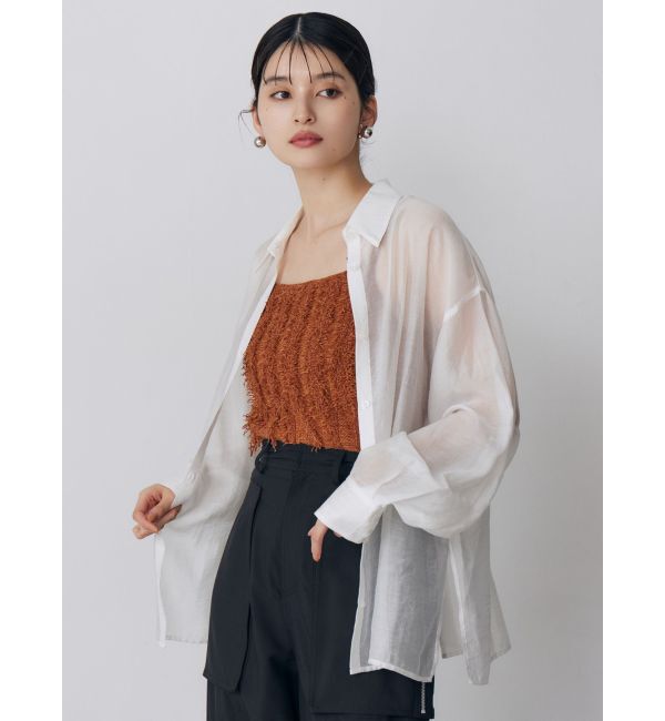 MURUA「マットシアーシャツ」|シャツ・ブラウス|