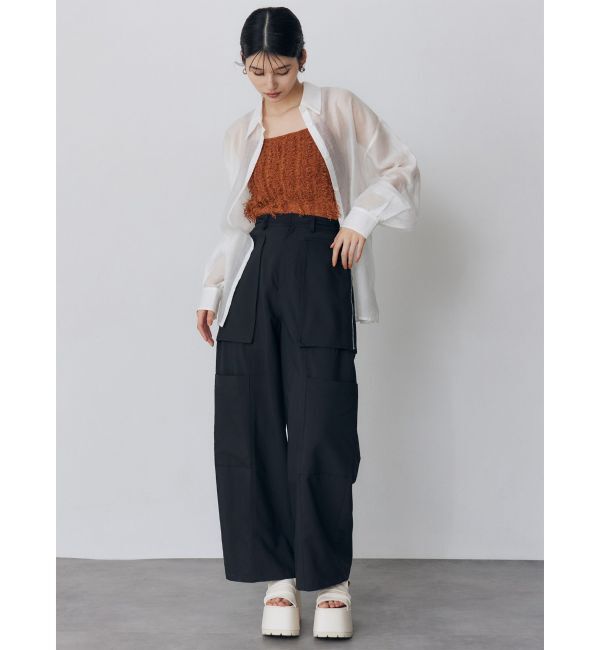 MURUA「マットシアーシャツ」|シャツ・ブラウス|