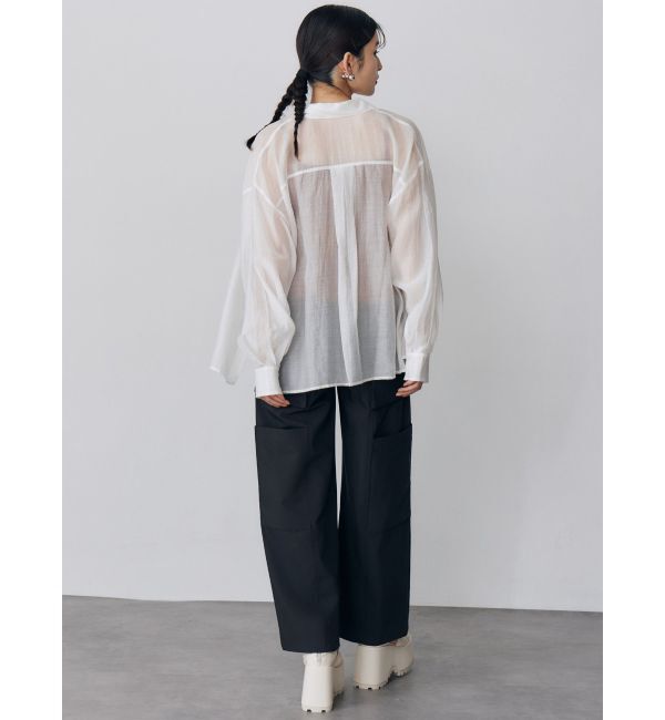 MURUA「マットシアーシャツ」|シャツ・ブラウス|