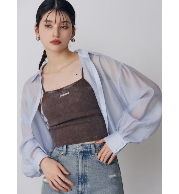 MURUA「マットシアーシャツ」|シャツ・ブラウス|