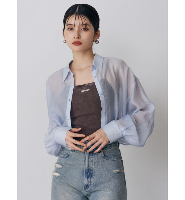 MURUA「マットシアーシャツ」|シャツ・ブラウス|