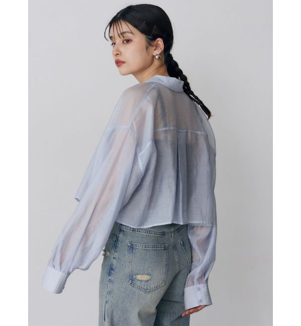 MURUA「マットシアーシャツ」|シャツ・ブラウス|