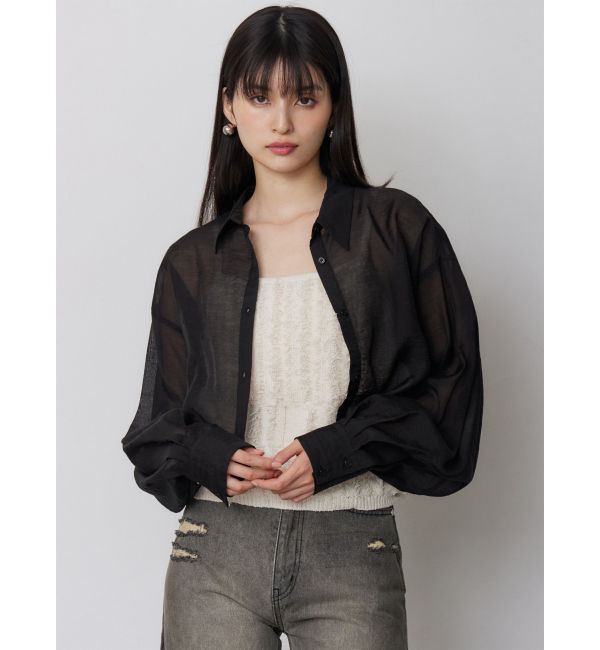 MURUA「マットシアーシャツ」|シャツ・ブラウス|