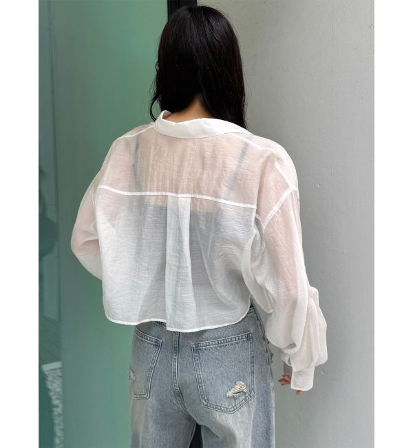 MURUA「マットシアーシャツ」|シャツ・ブラウス|