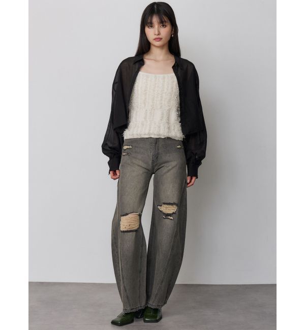 MURUA「マットシアーシャツ」|シャツ・ブラウス|