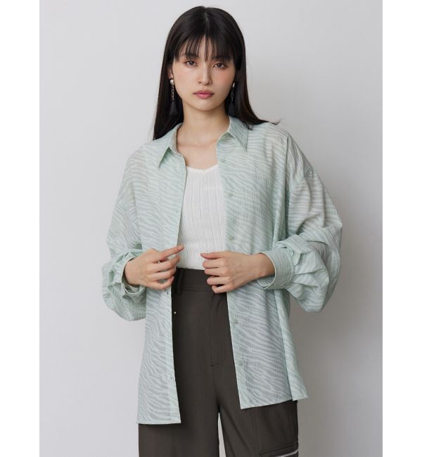 MURUA「マットシアーシャツ」|シャツ・ブラウス|