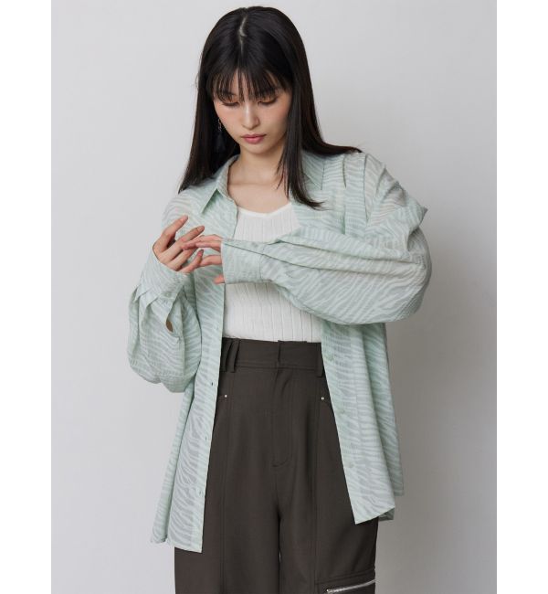 MURUA「マットシアーシャツ」|シャツ・ブラウス|