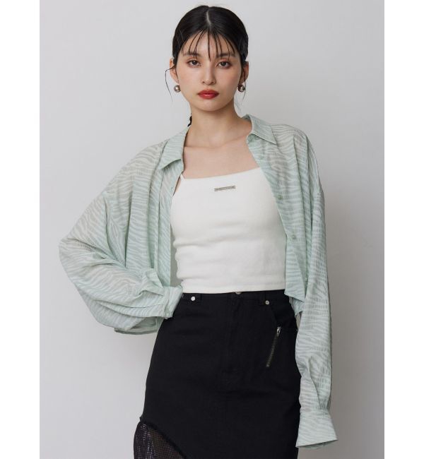 MURUA「マットシアーシャツ」|シャツ・ブラウス|