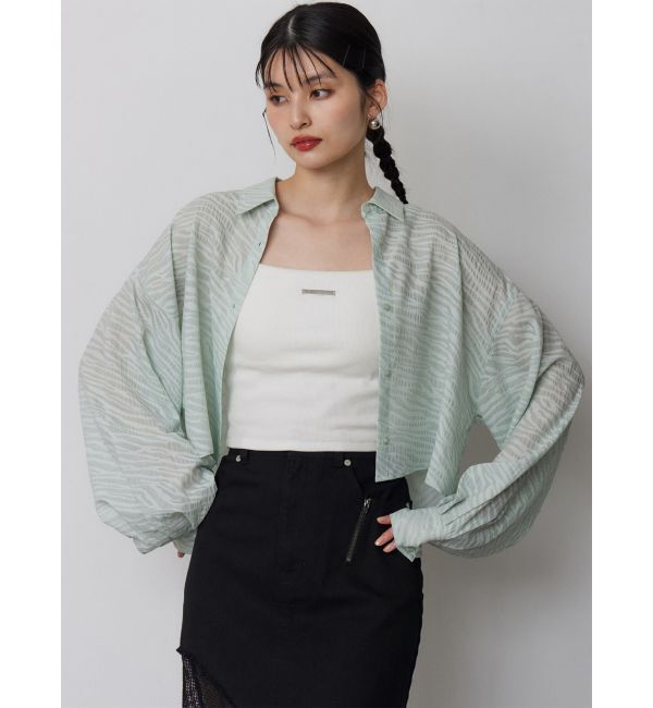 MURUA「マットシアーシャツ」|シャツ・ブラウス|