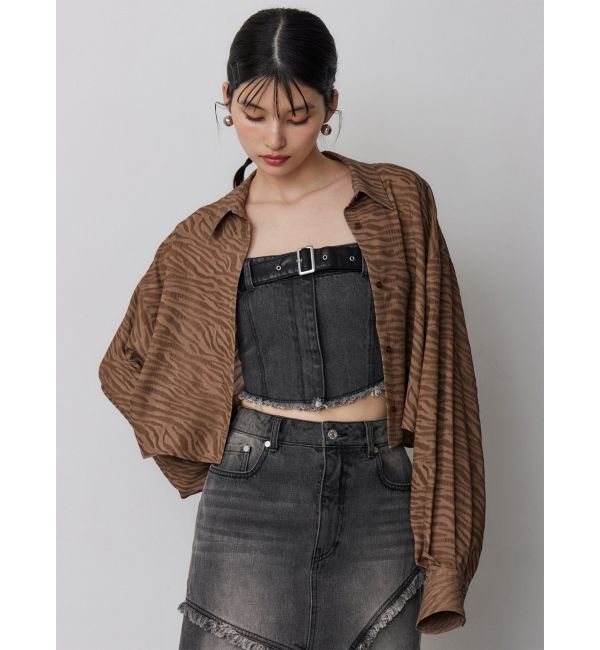 MURUA「マットシアーシャツ」|シャツ・ブラウス|