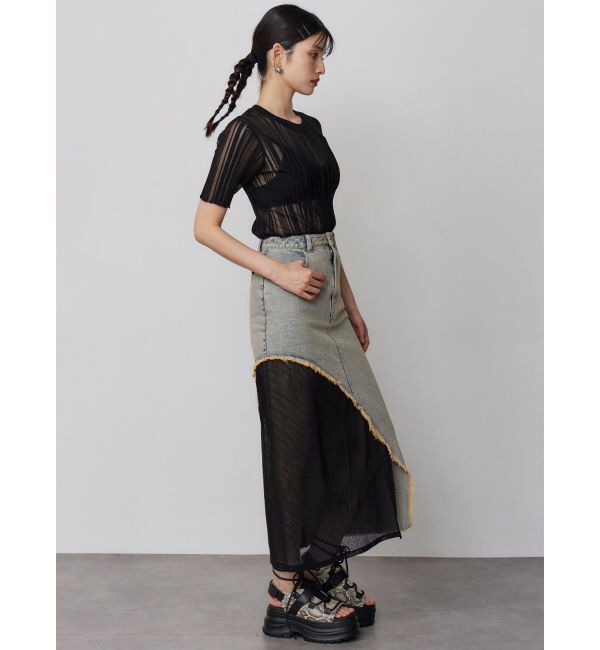 MURUA「シアーストライプニット」|ニット・セーター|