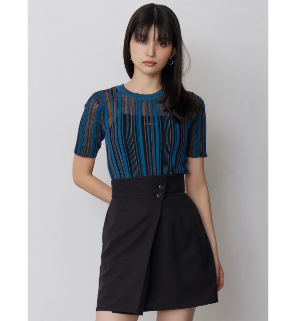 MURUA「シアーストライプニット」|ニット・セーター|