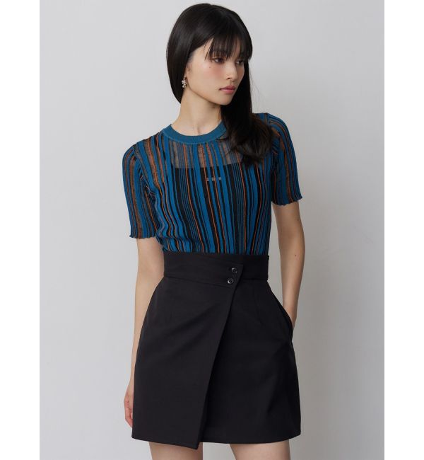 MURUA「シアーストライプニット」|ニット・セーター|