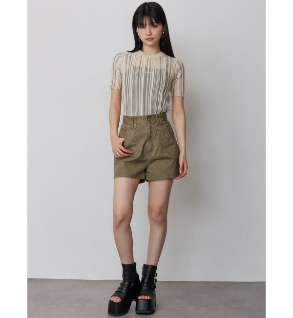 MURUA「シアーストライプニット」|ニット・セーター|