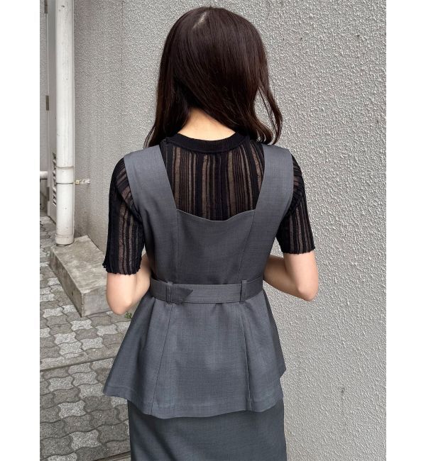 MURUA「シアーストライプニット」|ニット・セーター|