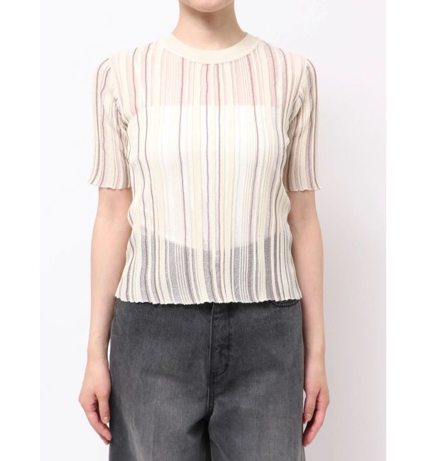MURUA「シアーストライプニット」|ニット・セーター|