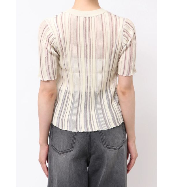 MURUA「シアーストライプニット」|ニット・セーター|