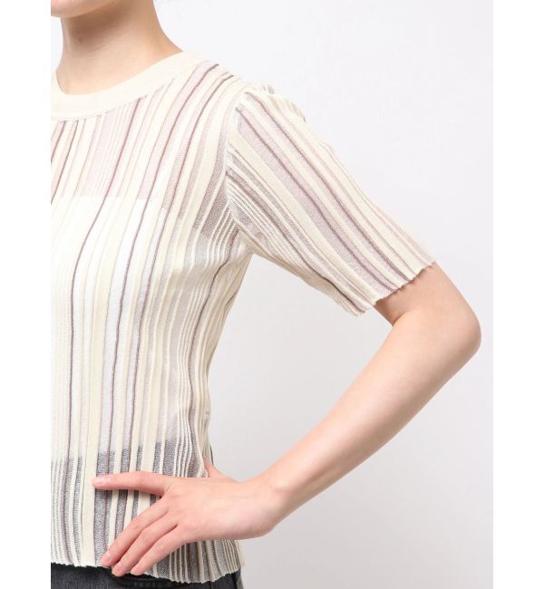 MURUA「シアーストライプニット」|ニット・セーター|