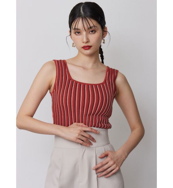 MURUA「ランダムガーターニットタンク」|ニット・セーター|