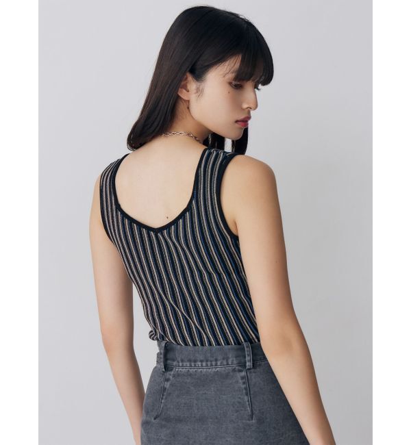 MURUA「ランダムガーターニットタンク」|ニット・セーター|