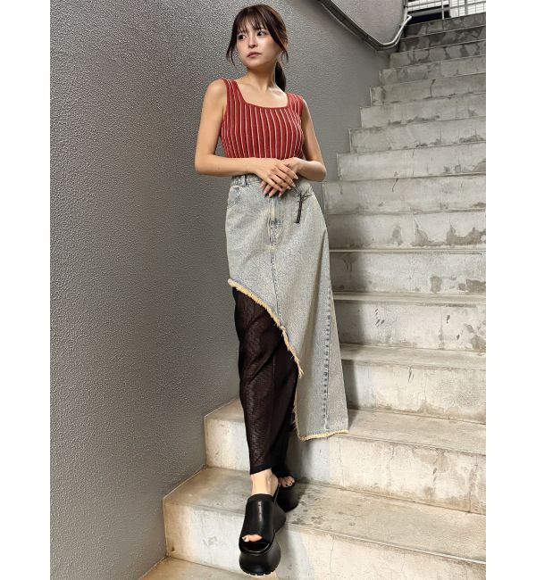 MURUA「ランダムガーターニットタンク」|ニット・セーター|