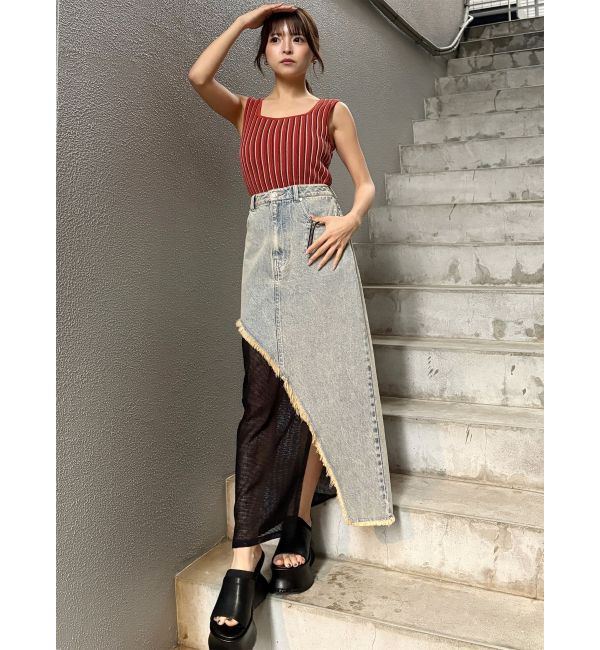 MURUA「ランダムガーターニットタンク」|ニット・セーター|