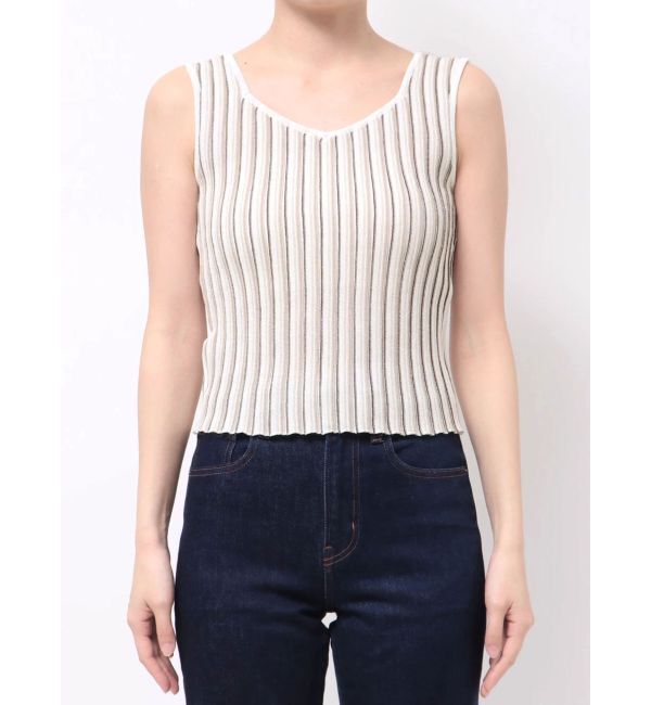 MURUA「ランダムガーターニットタンク」|ニット・セーター|