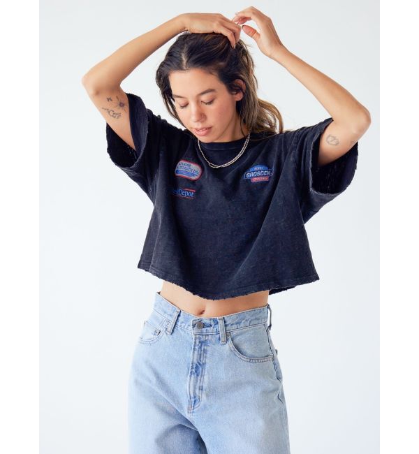 Ungrid「エンブロイダリーダメージロゴTee」|Tシャツ・カットソー|