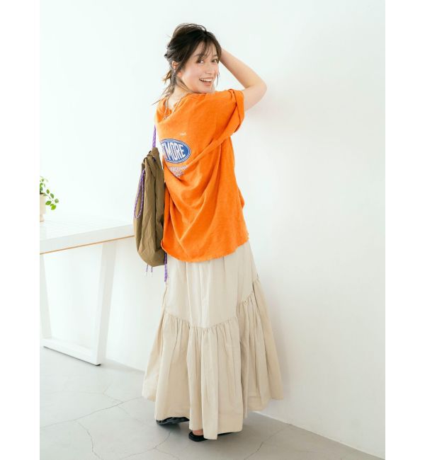 Ungrid「エンブロイダリーダメージロゴTee」|Tシャツ・カットソー|