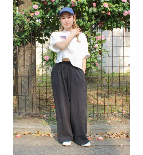 Ungrid「エンブロイダリーダメージロゴTee」|Tシャツ・カットソー|