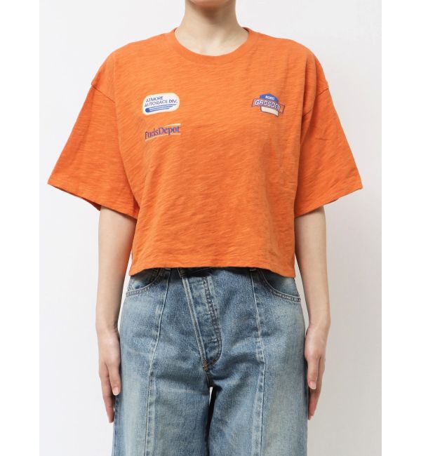 Ungrid「エンブロイダリーダメージロゴTee」|Tシャツ・カットソー|