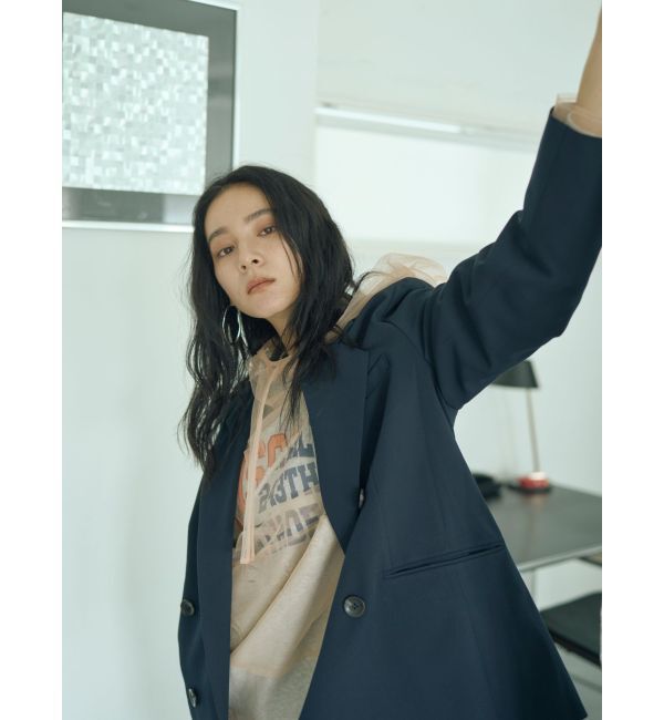 Ungrid「フードデザインチュールトップス」|その他|